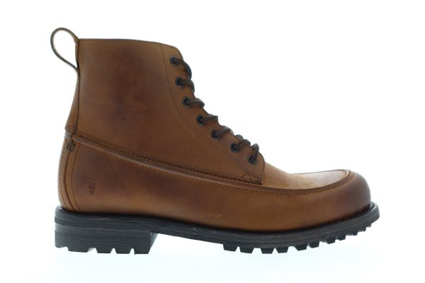 Frye Boyd Workboot 83676 Mens Brown Leather High Top Lace Up Casual Dress Boots on Sale