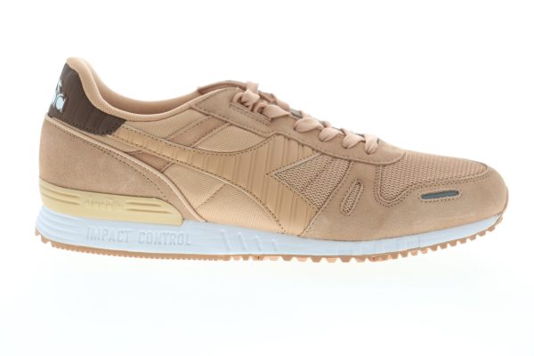 Diadora Titan II 158623-50045 Mens Beige Tan Suede Lifestyle Sneakers Shoes For Discount