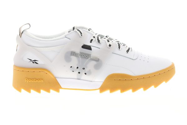 Reebok Workout Adv Ripple 3AM DV4592 Mens White Leather Lifestyle Sneakers Shoes Supply