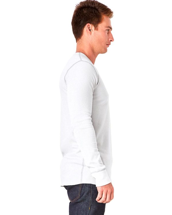 Next Level Mens Blended Thermal Tee | White  Gray Online - Image 3