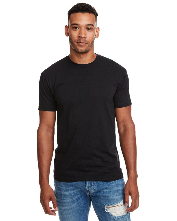 Next Level Mens CVC Crewneck Tee | Black Fashion