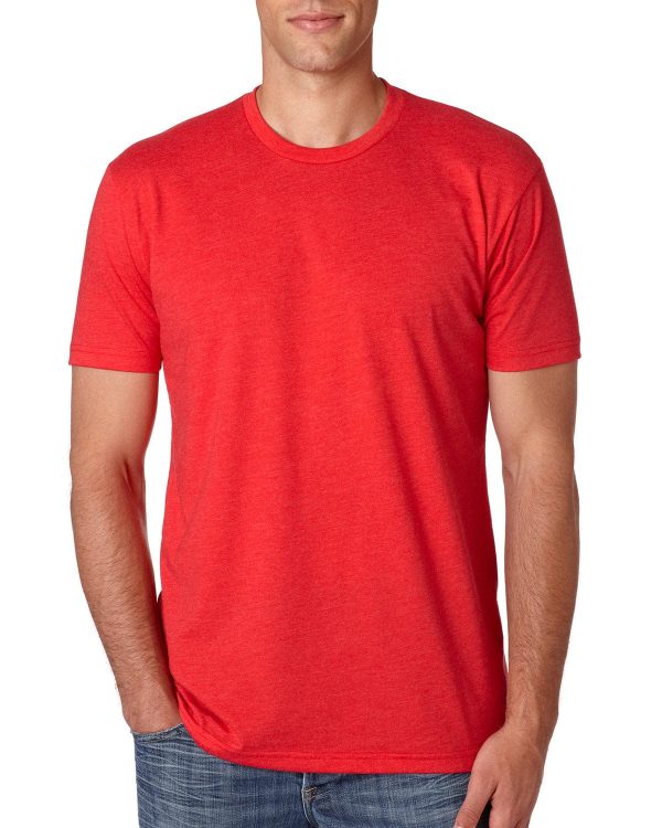 Next Level Mens CVC Crewneck Tee | Red Sale