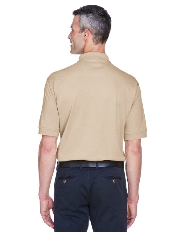 Devon & Jones Perfect Pima Interlock Polo Shirt | Stone Online - Image 2