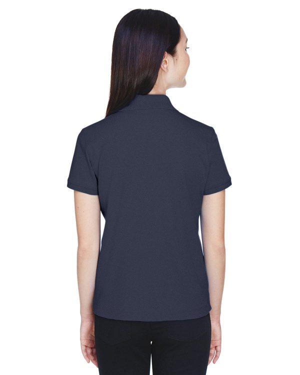 Devon & Jones Ladies Perfect Pima Interlock Polo Shirt | Navy Discount - Image 2