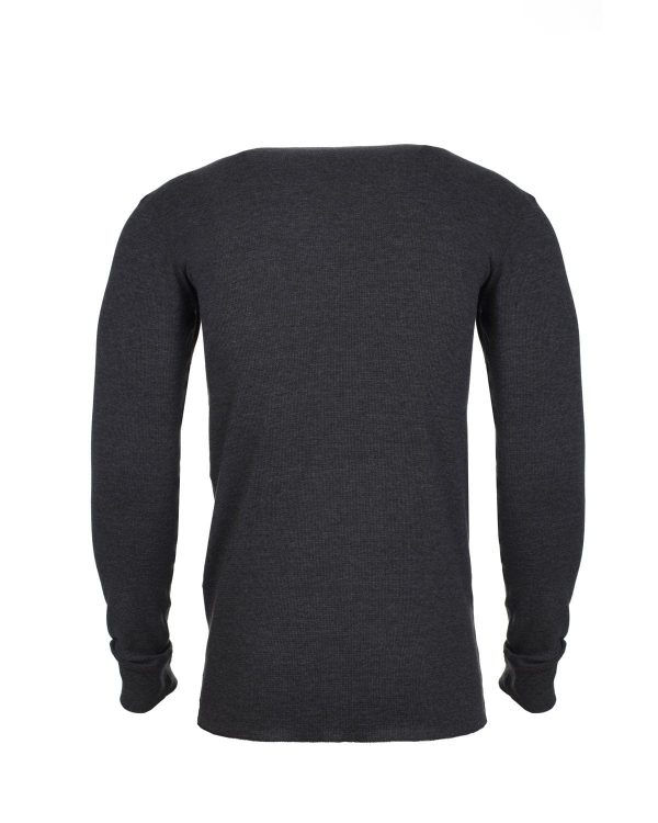 Next Level Mens Blended Thermal Tee | Hthr Charcoal Discount - Image 2