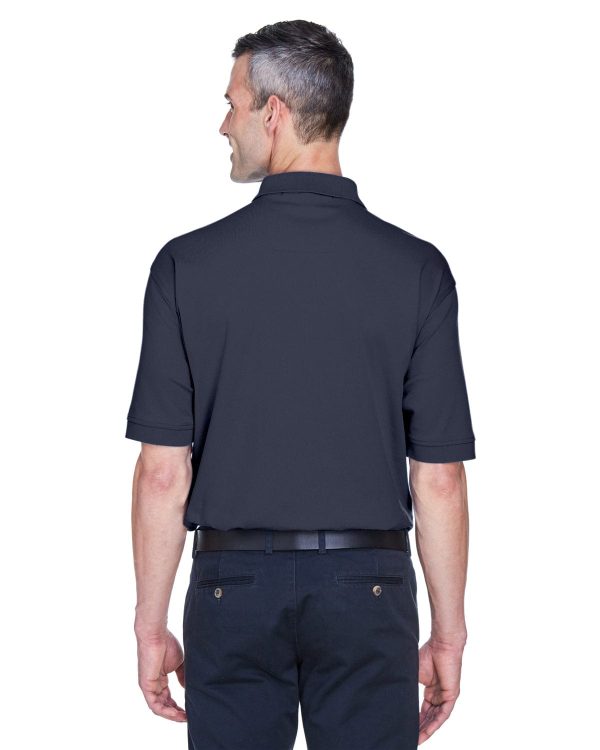 Devon & Jones Perfect Pima Interlock Polo Shirt | Navy Cheap - Image 2