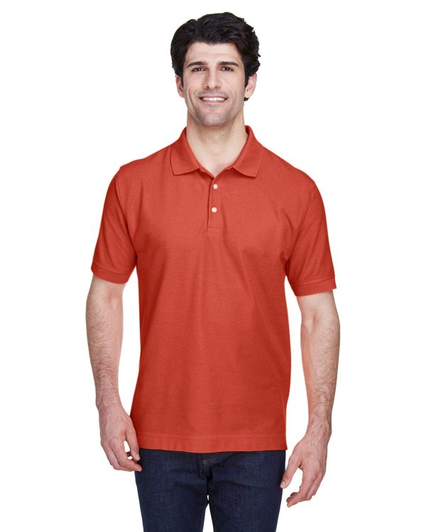 Devon & Jones Fine Pima Pique Polo Shirt | Rust Cheap