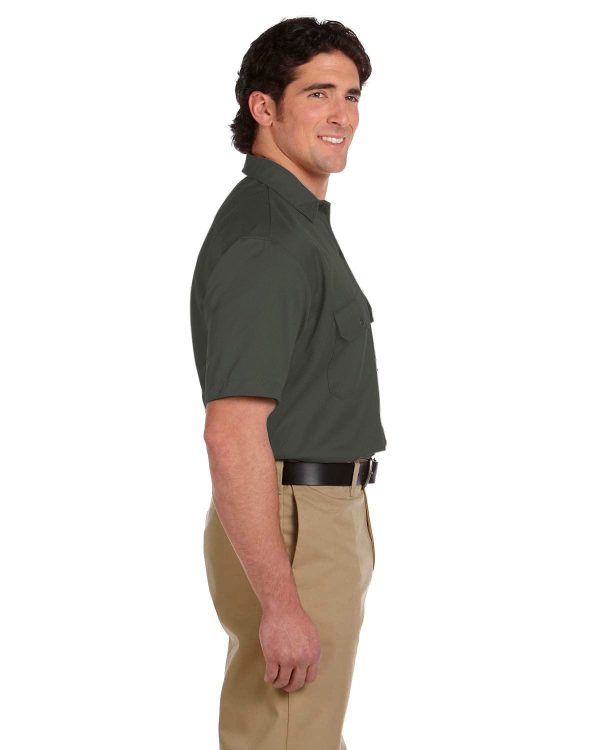 Dickies Short Sleeve Work Shirt | Olive Green Online Hot Sale - Image 3