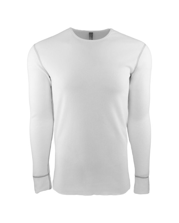 Next Level Mens Blended Thermal Tee | White  Gray Online