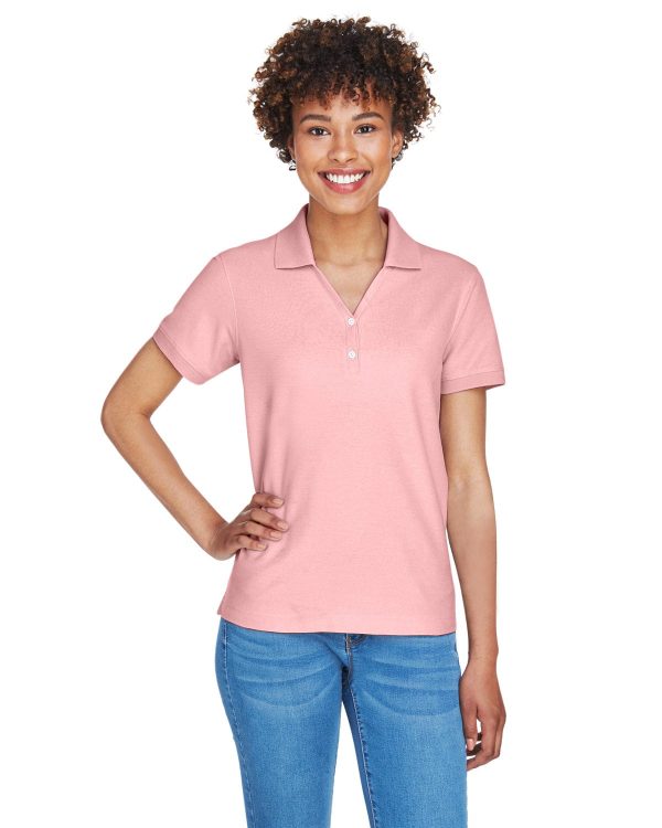 Devon & Jones Ladies Fine Pima Pique Polo | Pink Online Sale