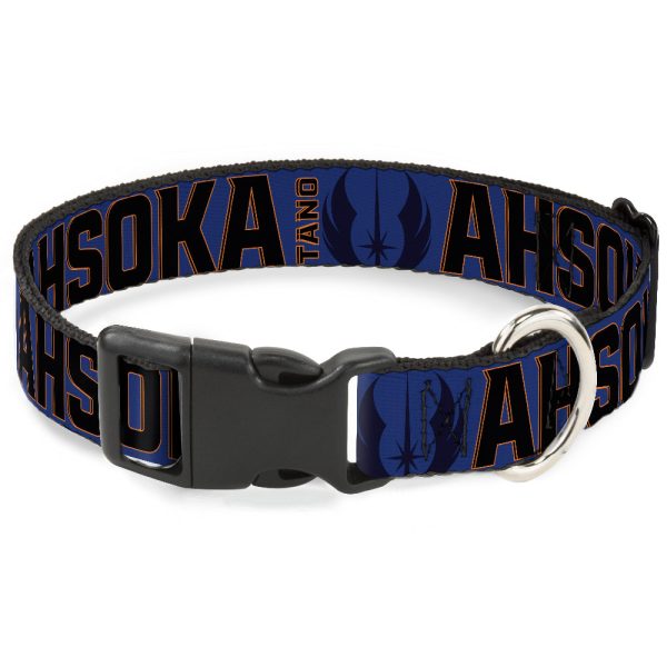 Plastic Clip Collar - Star Wars TANO AHSOKA Pose Jedi Order Insignia Blues Gray Discount