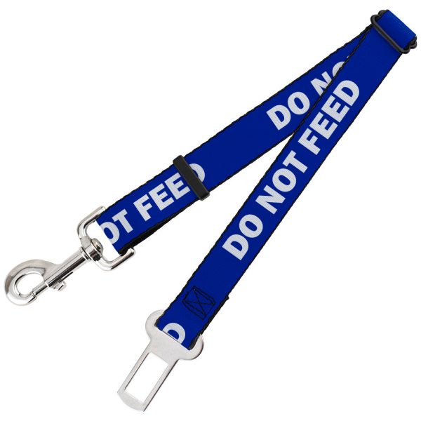 Dog Safety Seatbelt for Cars - Pet Quote DO NOT FEED Navy White For Sale