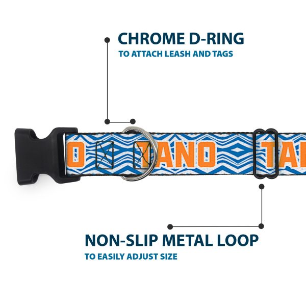 Plastic Clip Collar - Star Wars The Clone Wars Ahsoka TANO Text Waves White Blue Orange Sale - Image 5