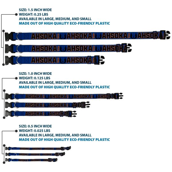 Plastic Clip Collar - Star Wars TANO AHSOKA Pose Jedi Order Insignia Blues Gray Discount - Image 3